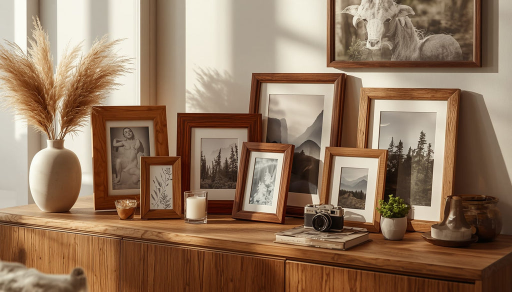 Handcrafted Solid Wood Photo Frame — Timeless Memories.
