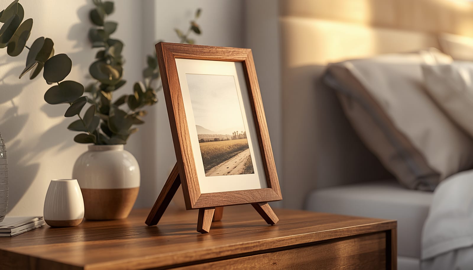 Handcrafted Solid Wood Photo Frame — Timeless Memories.