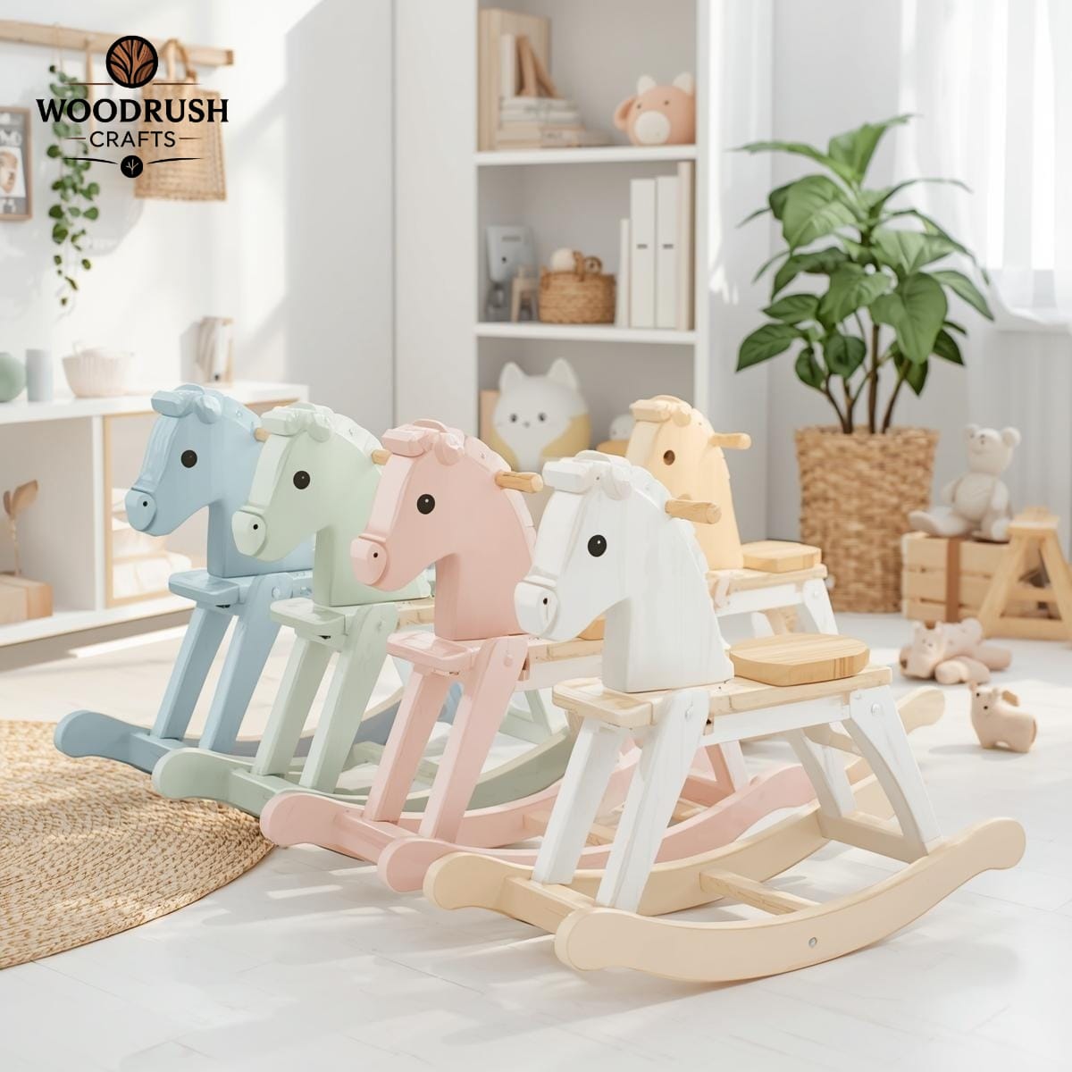 Handcrafted Wooden Animals – Charming Colors for Kids & Home Décor