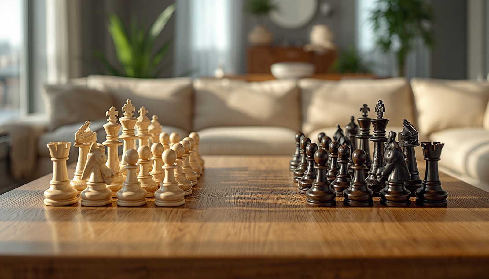 Royal Gloss Chess Set — Handcrafted Pure Wood with Mirror Shine