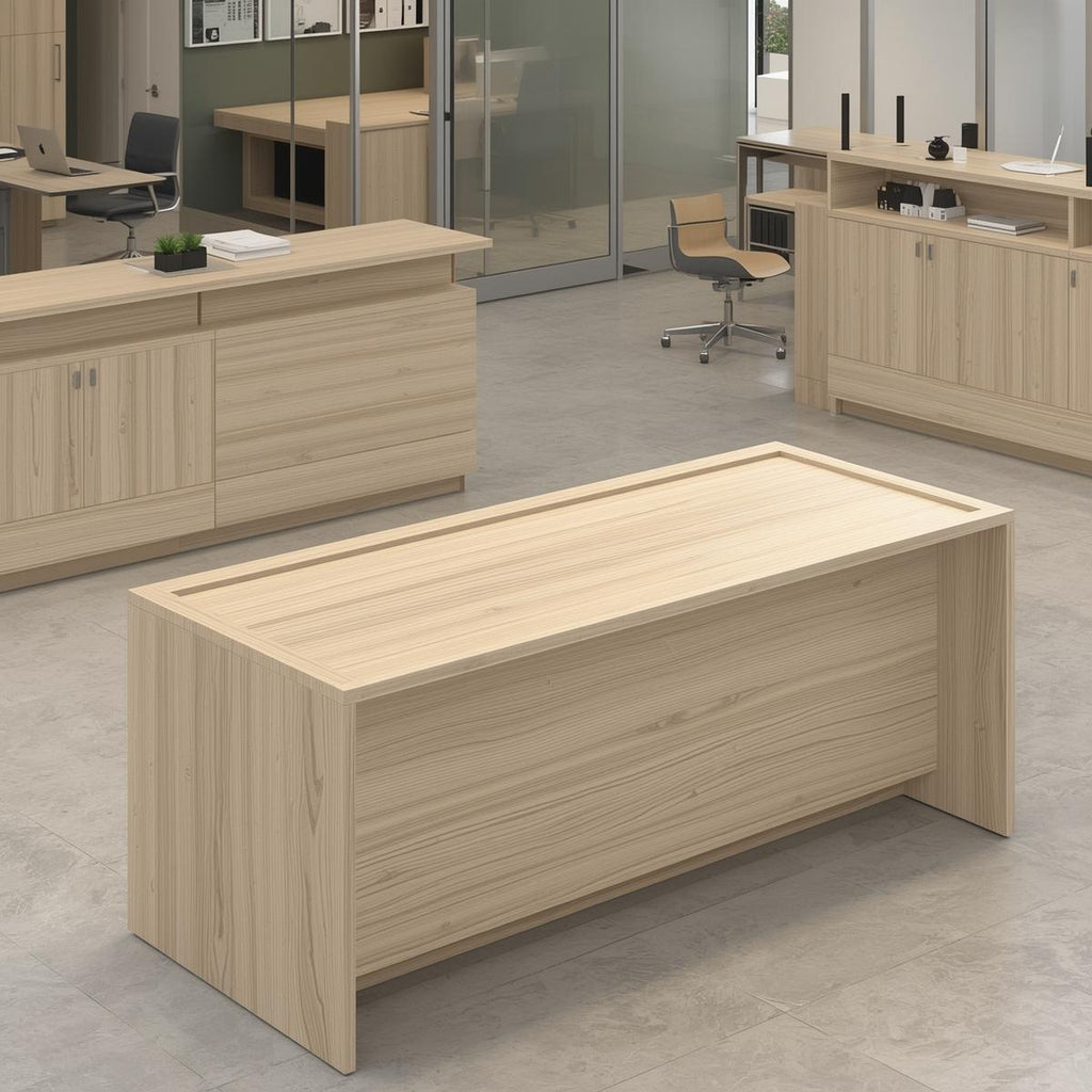 Modern Office Counter — High Gloss Laminated Finish | Sleek, Durable & Professional