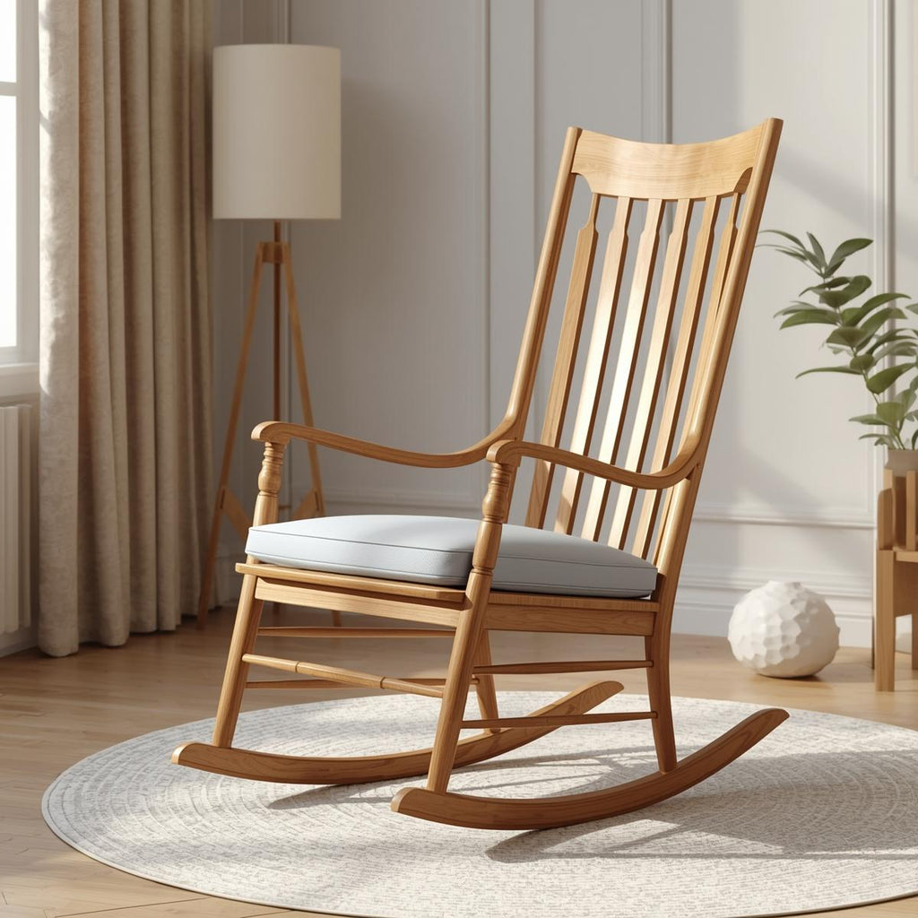 Handcrafted Wooden Rocking Chair — Classic Heritage Design | Rock in Pure Comfort