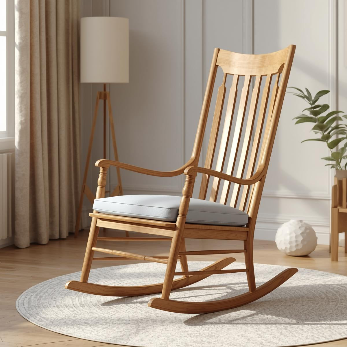 Handcrafted Wooden Rocking Chair — Classic Heritage Design | Rock in Pure Comfort