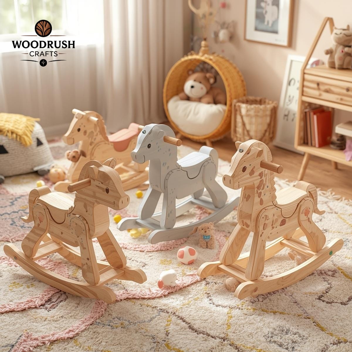 Handcrafted Wooden Animals – Charming Colors for Kids & Home Décor