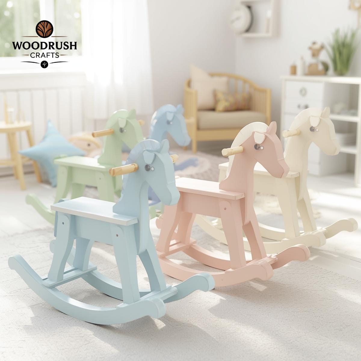 Handcrafted Wooden Animals – Charming Colors for Kids & Home Décor