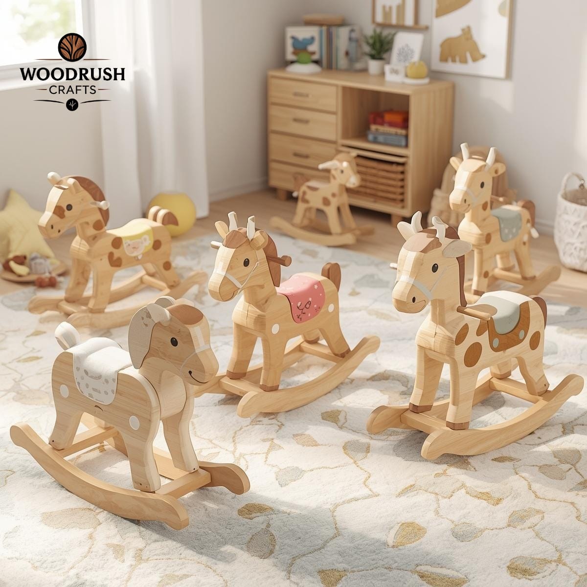 Handcrafted Wooden Animals – Charming Colors for Kids & Home Décor