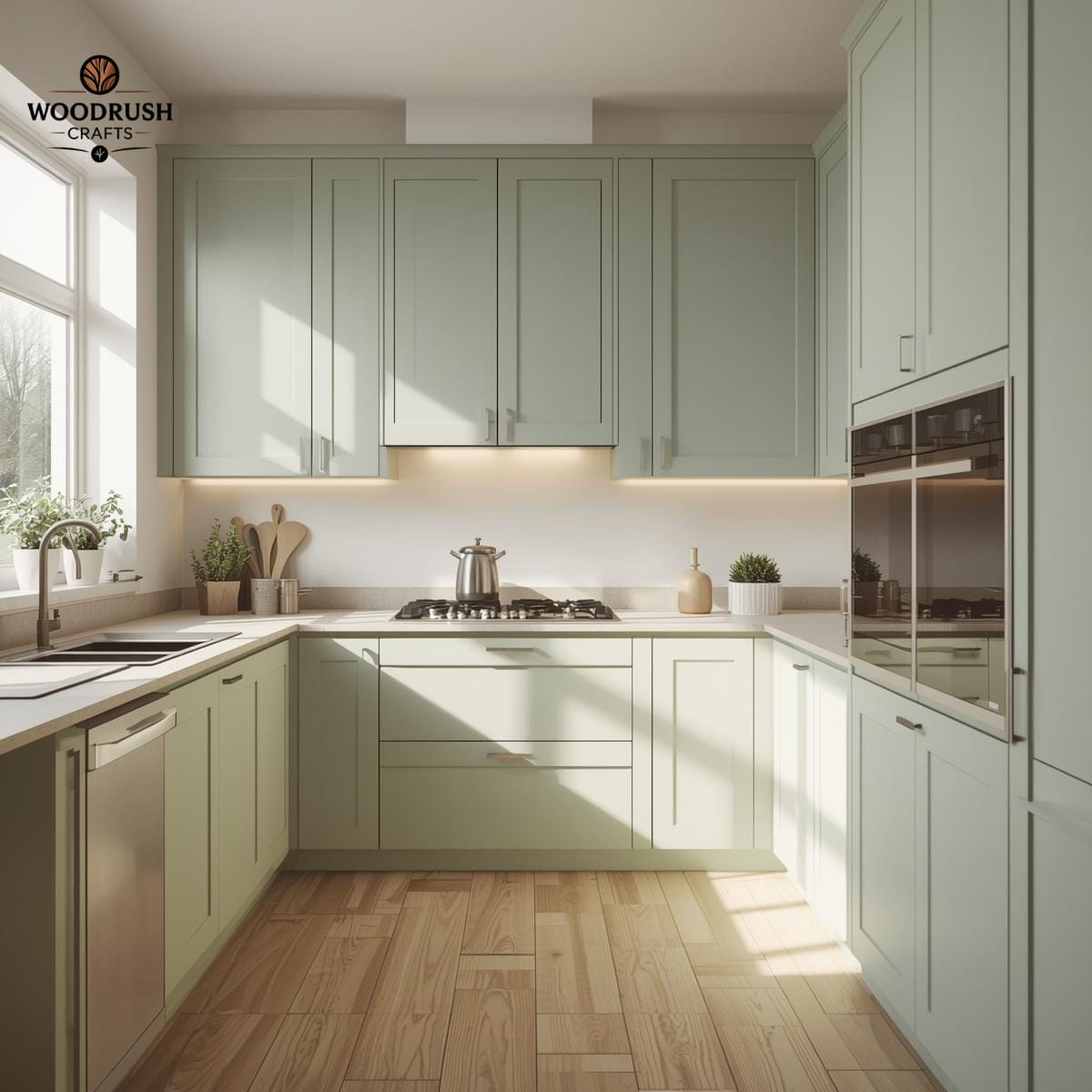 Custom Kitchen Design — Beautiful Light Green | Fresh, Modern & Timeless