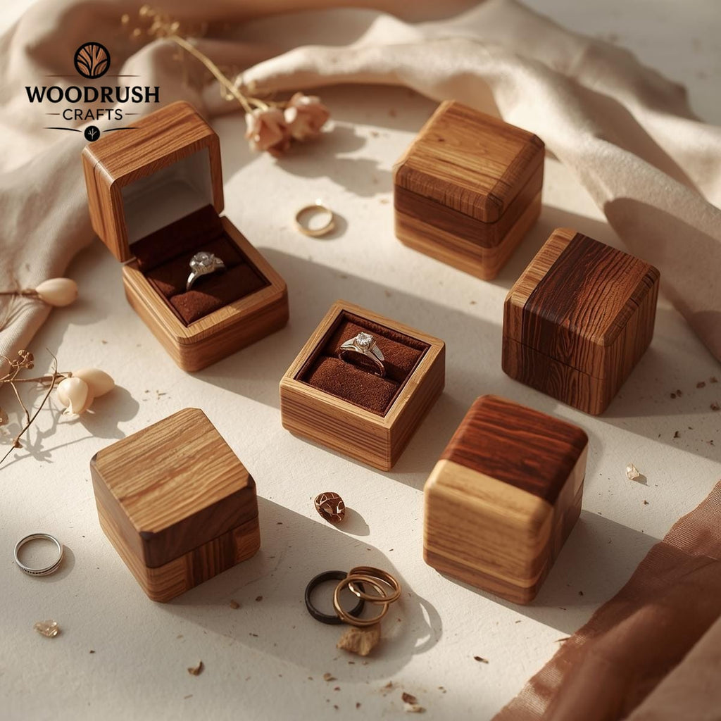 Handcrafted Wooden Ring Box — Specially Designed for Couples & Engagements