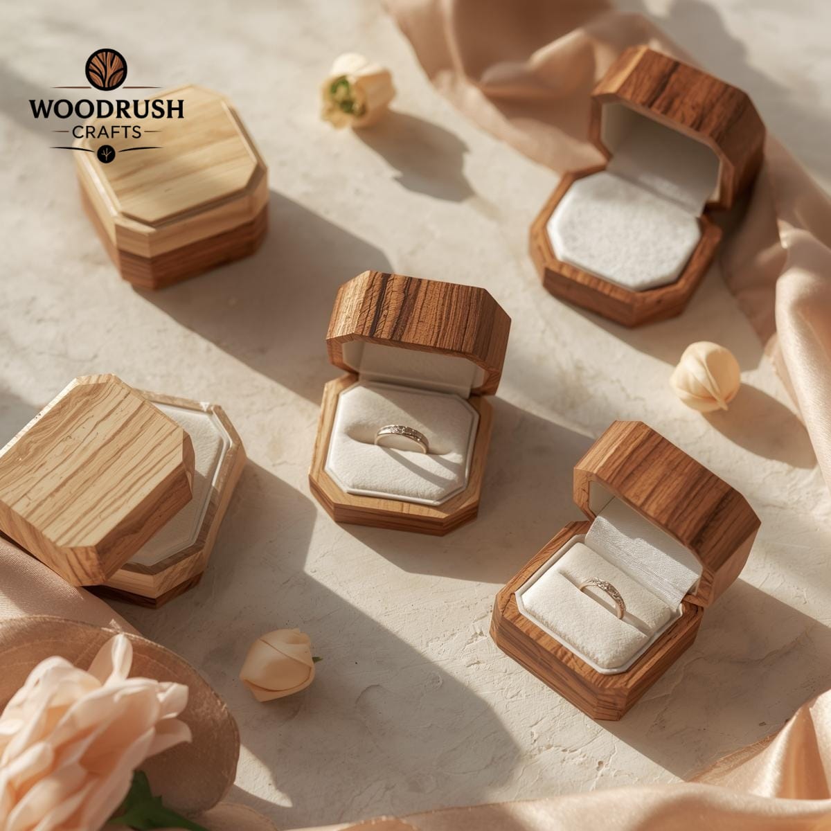 Handcrafted Wooden Ring Box — Specially Designed for Couples & Engagements
