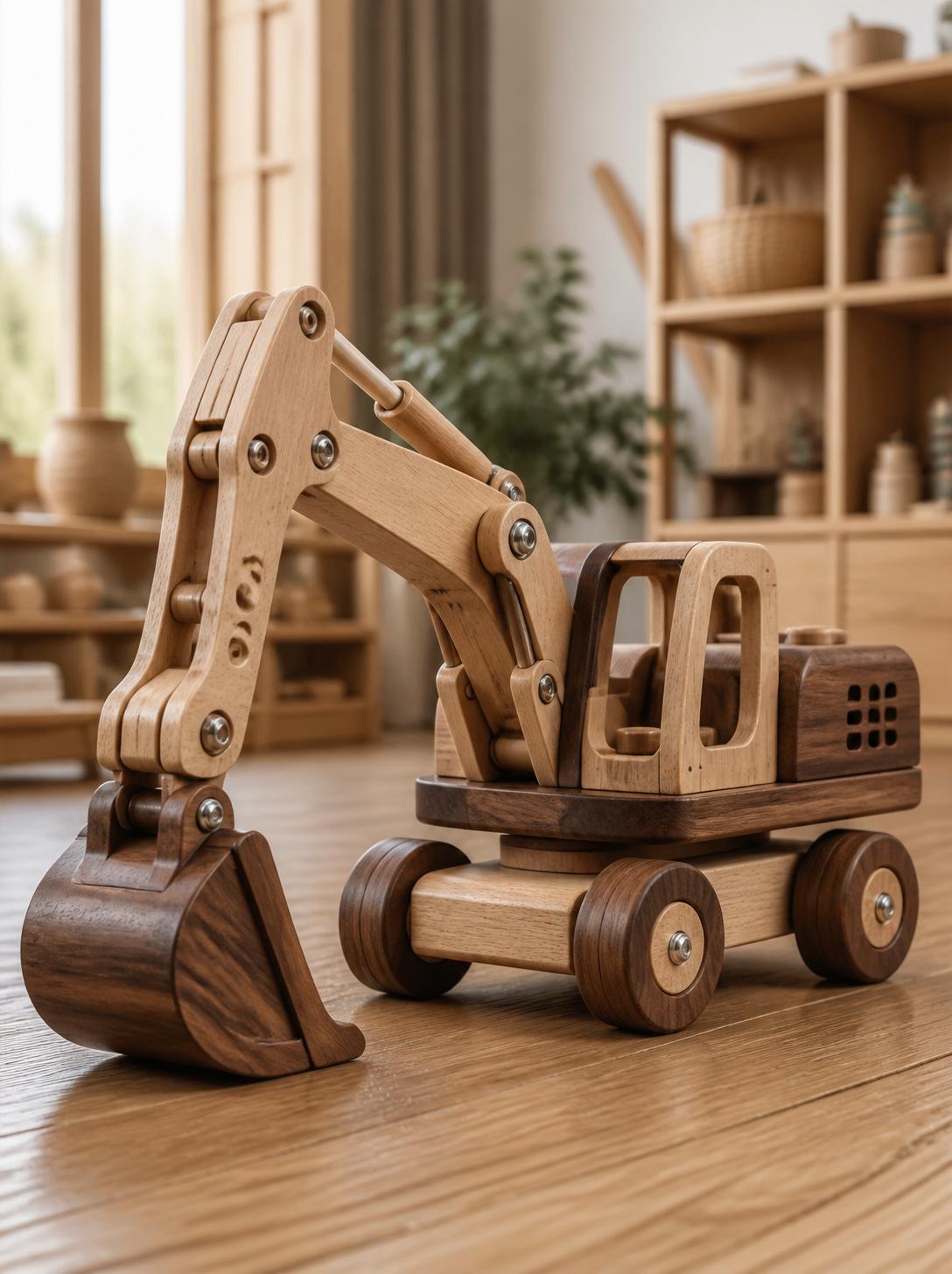 Handcrafted Wooden Crane — Artisan Decorative Showpiece