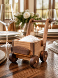 Handcrafted Wooden Salt Trolley — Small