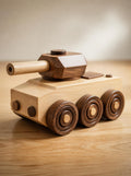 Handcrafted Wooden Small Toy Tank