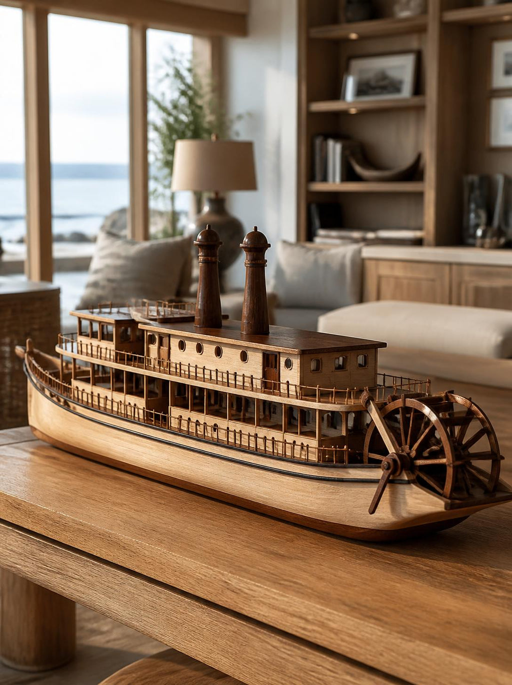 Handcrafted Wooden Toy Ship