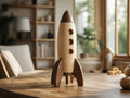 Handcrafted Wooden Small Toy Rocket