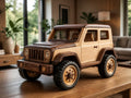 Handcrafted Wooden Toy Jeep