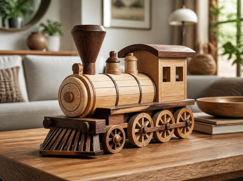 Handcrafted Wooden Toy Train