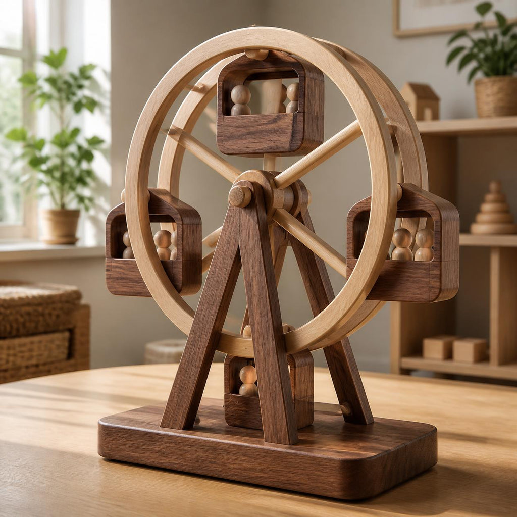 Handcrafted Wooden Round Swing — Jhoola
