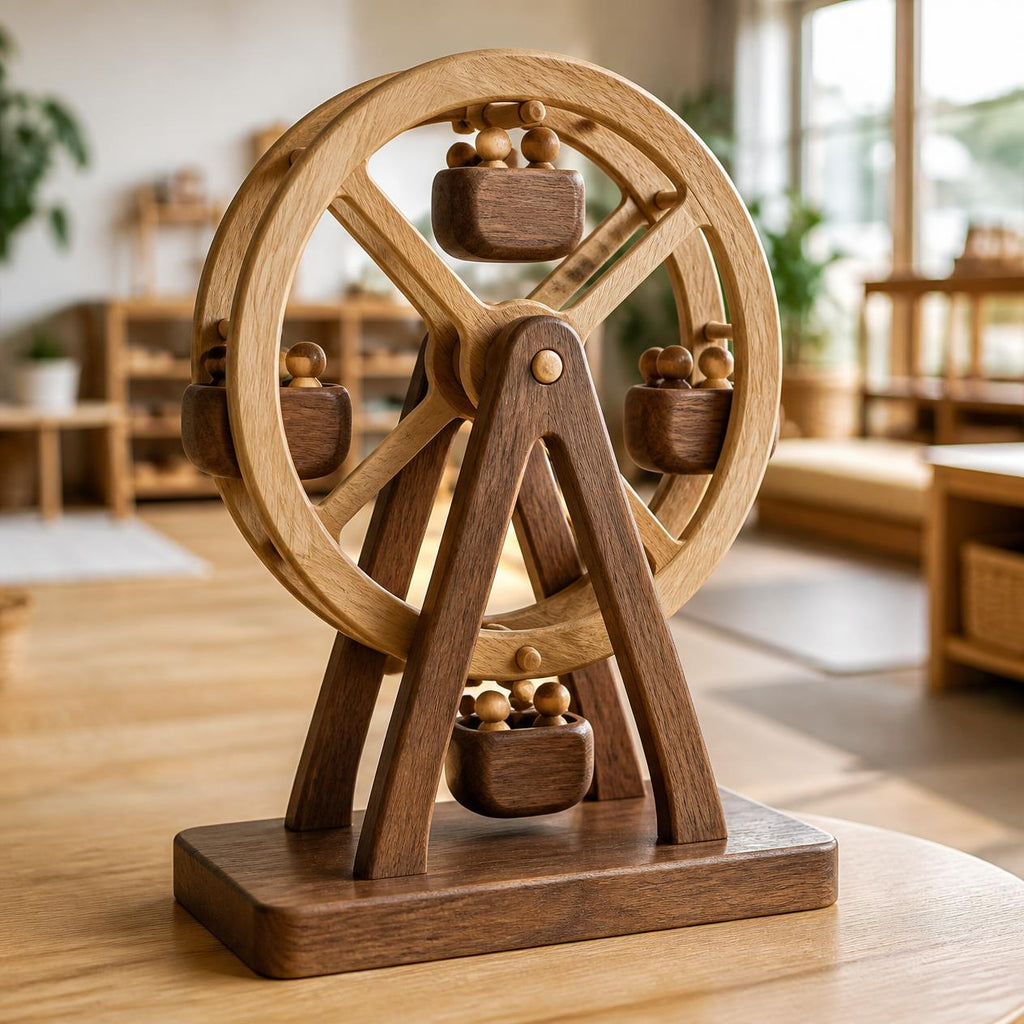 Handcrafted Wooden Round Swing — Jhoola