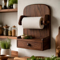 Handcrafted Wooden Tissue Holder with Drawer