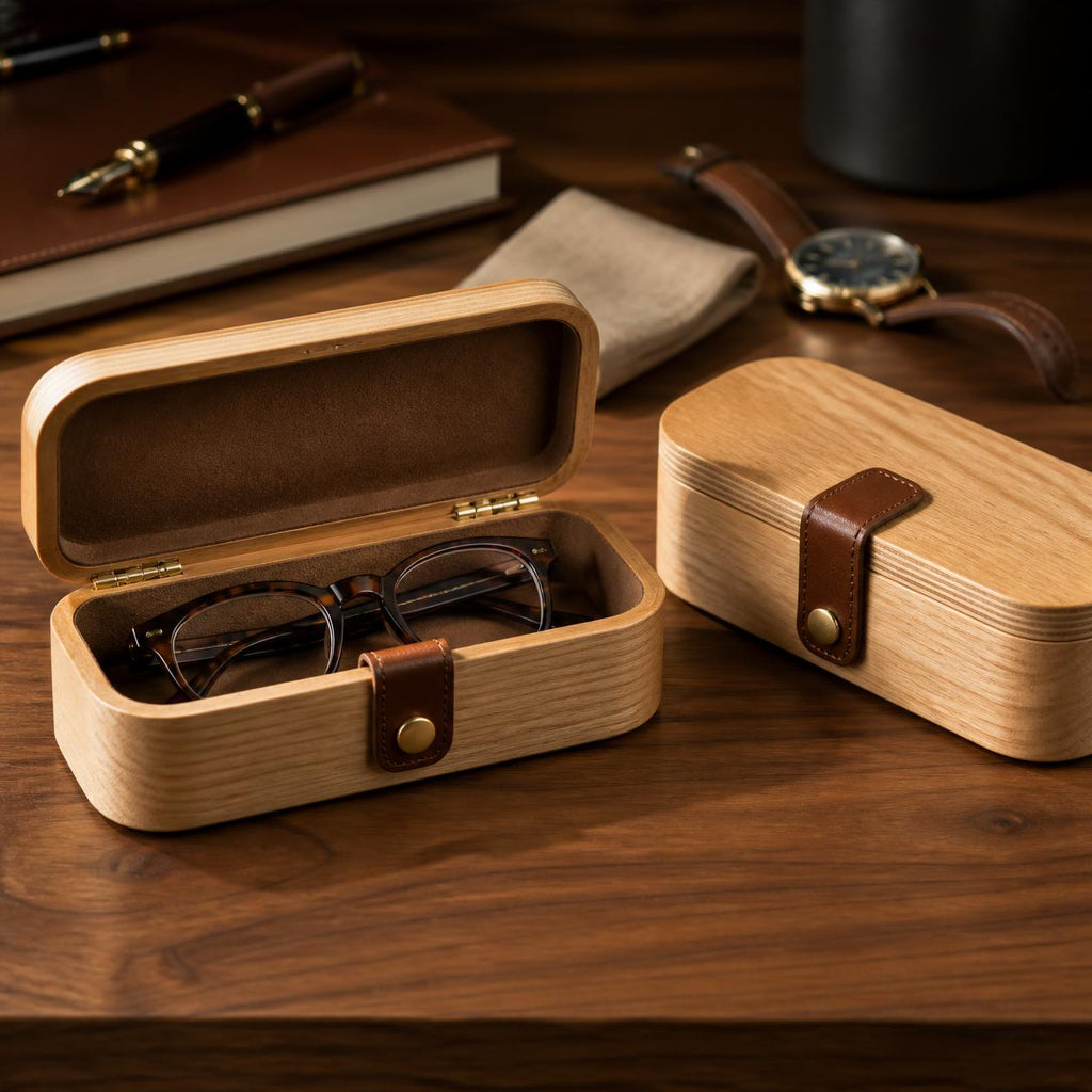 Handcrafted Wooden Glasses Box