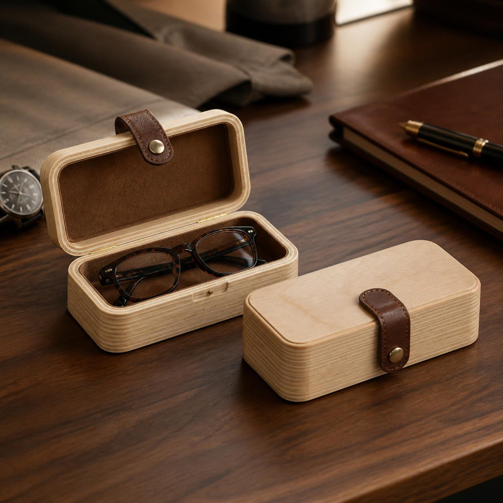 Handcrafted Wooden Glasses Box