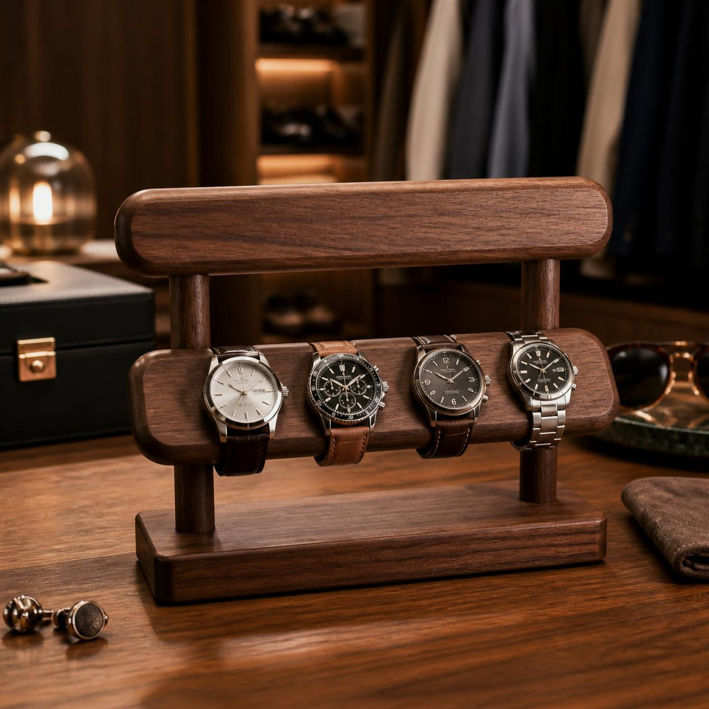 Handcrafted Wooden Watch Stand