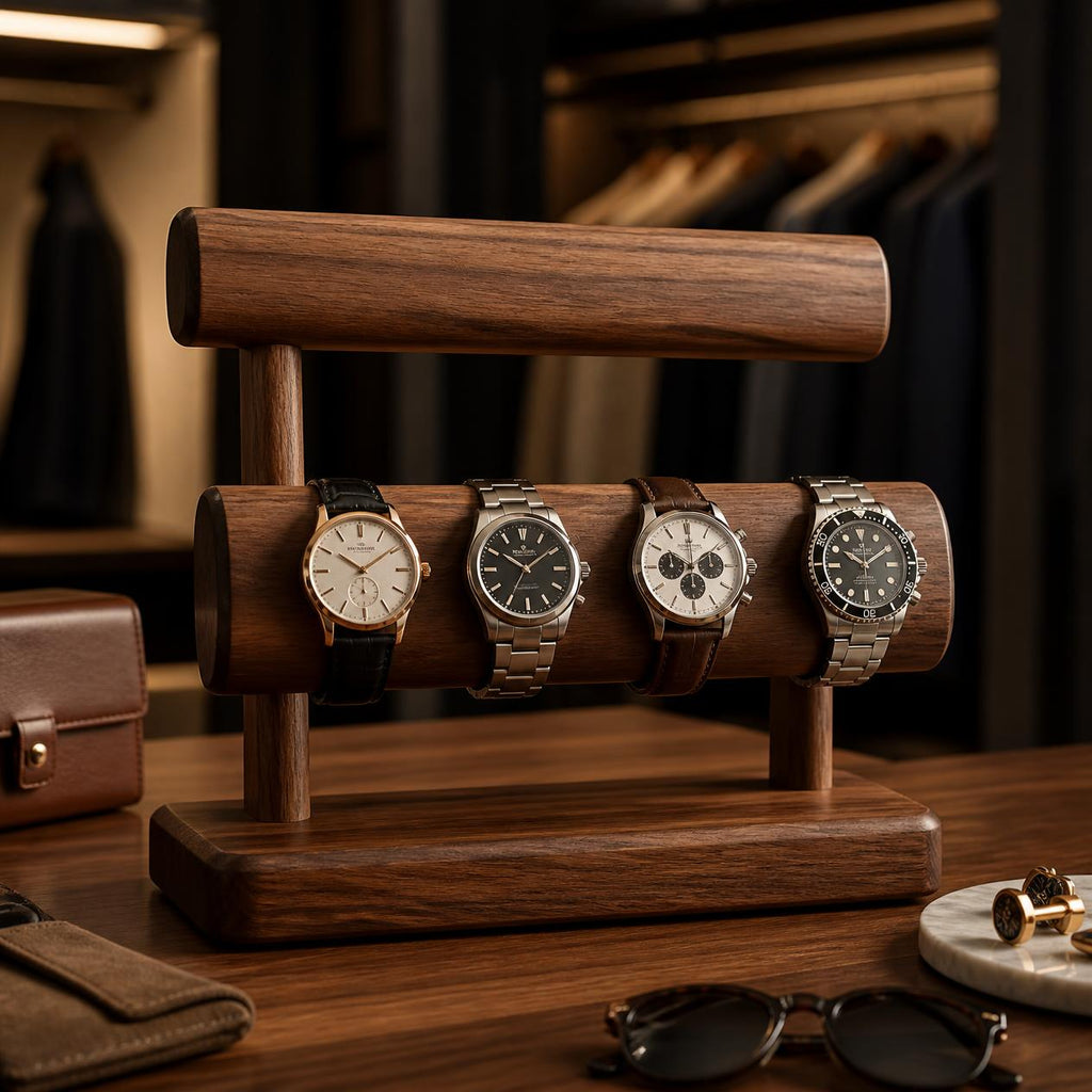 Handcrafted Wooden Watch Stand