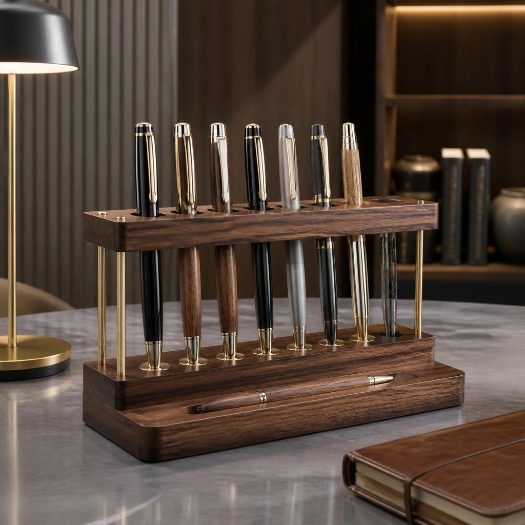 Handcrafted Wooden Pencil Stand