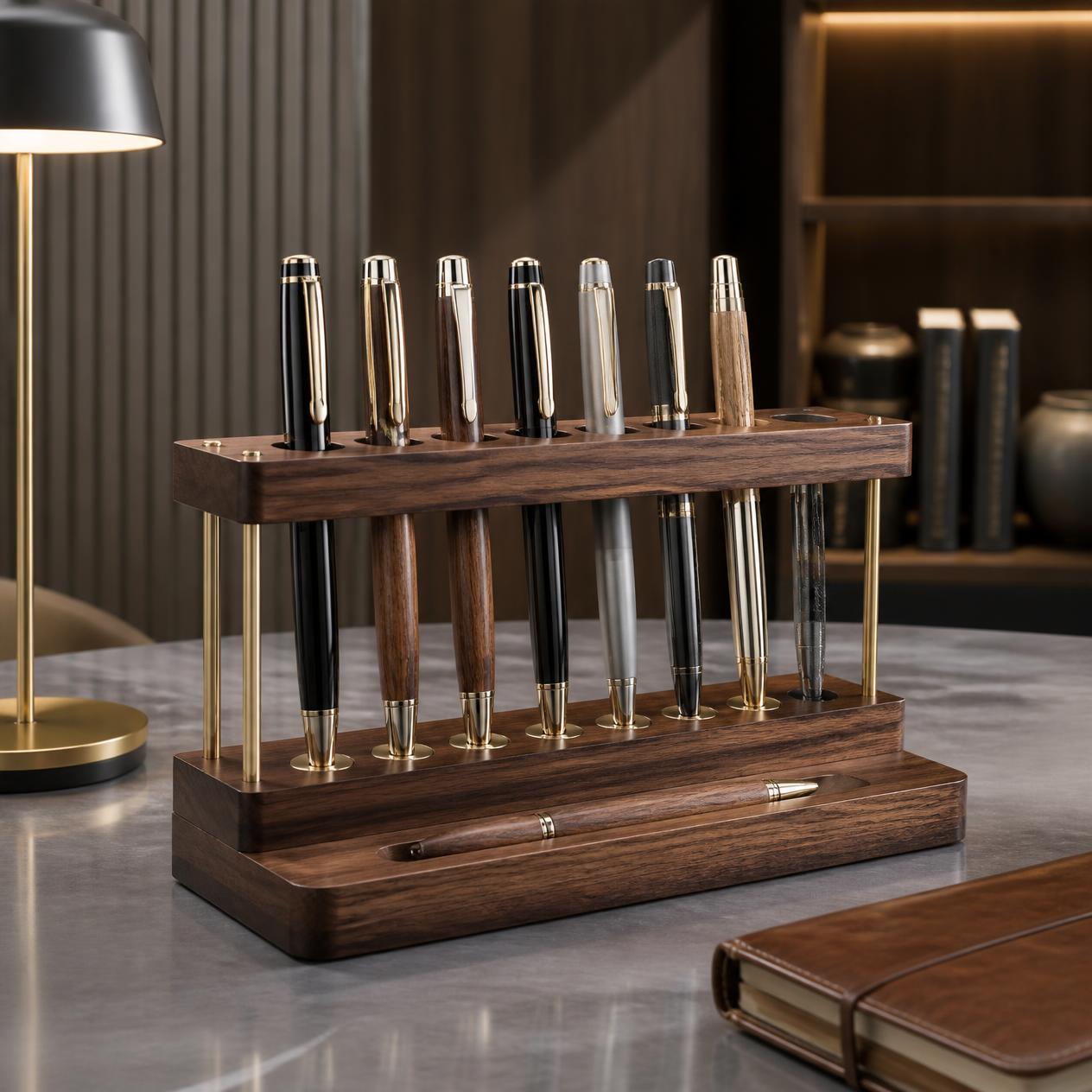 Handcrafted Wooden Pencil Stand