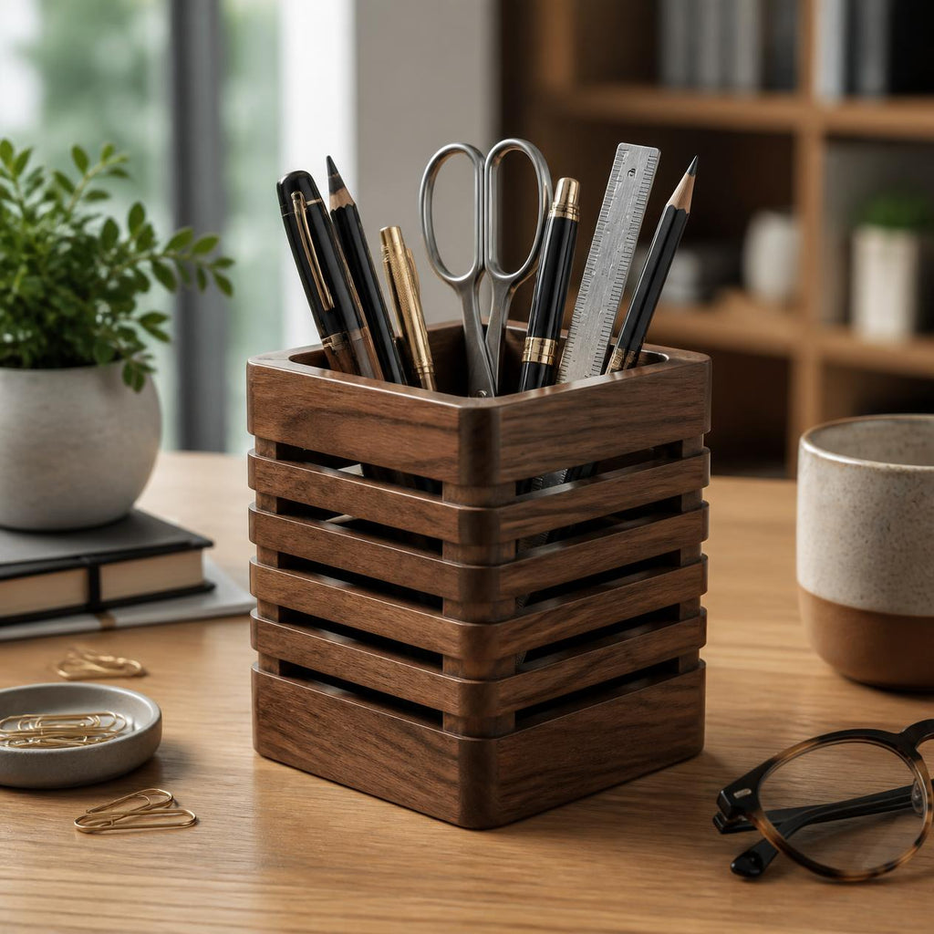 Handcrafted Wooden Pencil Box