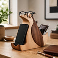 Handcrafted Wooden Penguin Desk Organiser