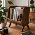 Handcrafted Wooden Desktop Book Rack